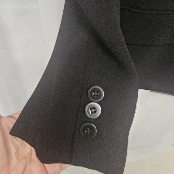 Vintage Anne Klein Black Double Breasted Blazer Office Business Class 6 - Picture 3 of 11